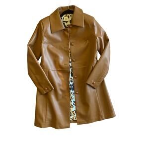 CABI VEGAN LEATHER JOPLIN CARAMEL JACKET medium